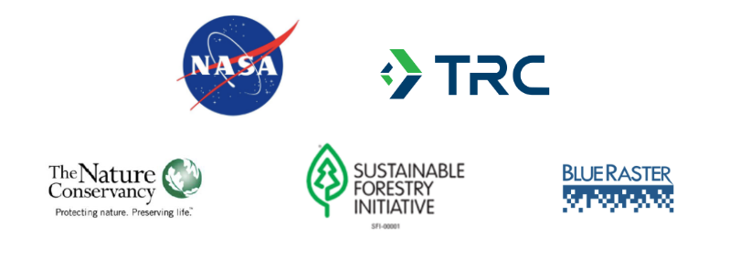 2024 conference sponsor logos: esri, UC Davis, mpumalanga tourism and parks agency, juniper gis, blue raster, NASA, locana